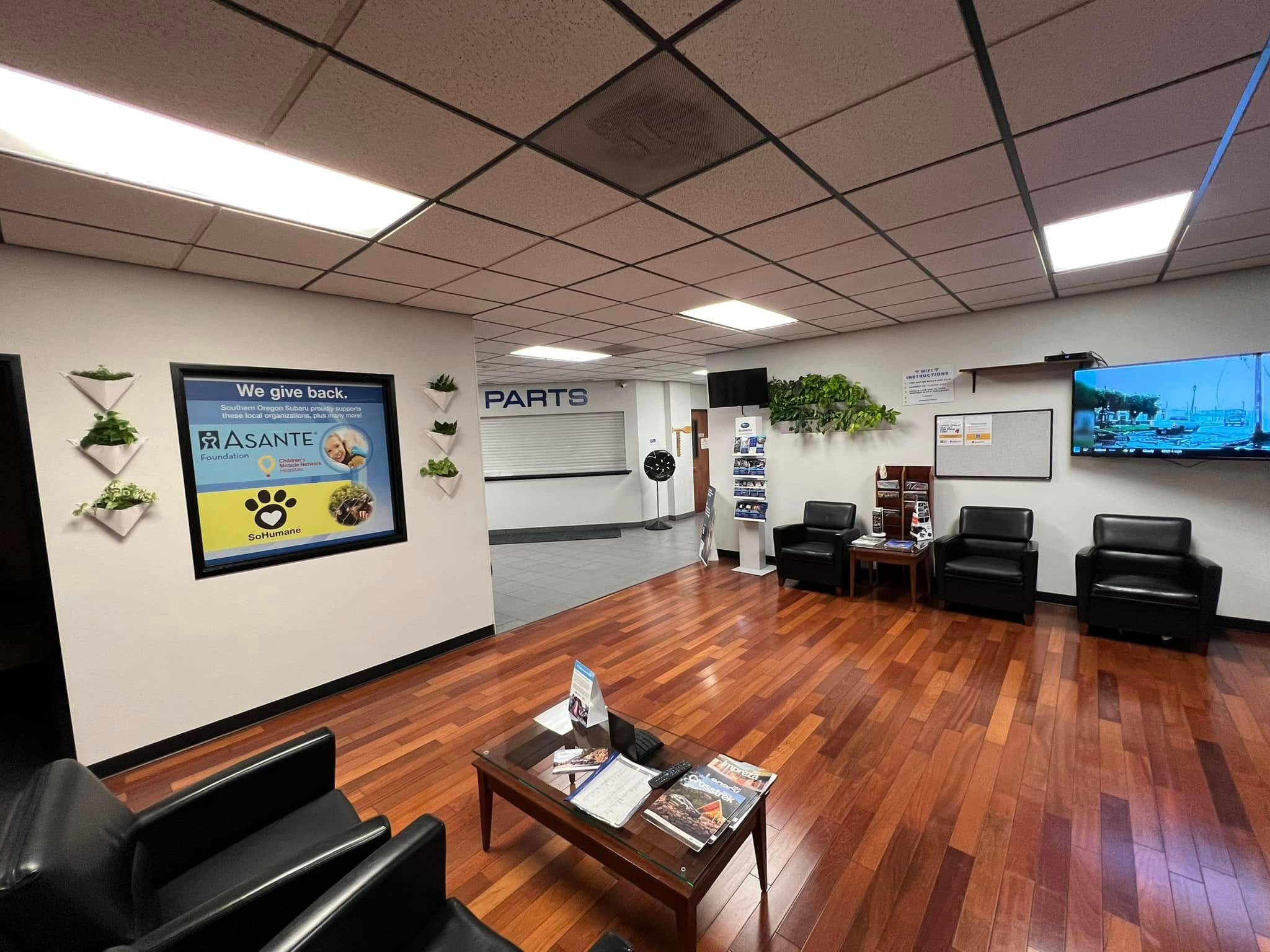 Red accent commercial painting
