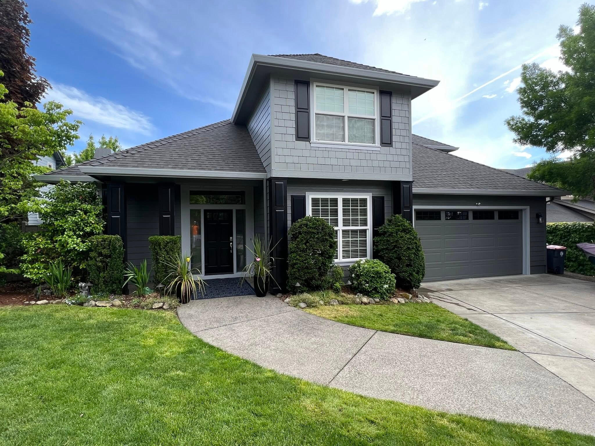 Gray residential exterior
